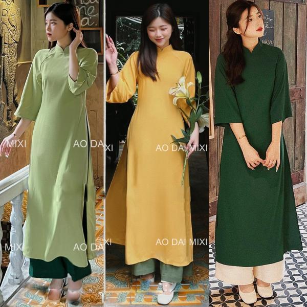 Áo dài cách tân nữ dáng suông tay lỡ thiết kế cho các nàng thơ diện sự kiện lễ tết cưới hỏi sang trọng
