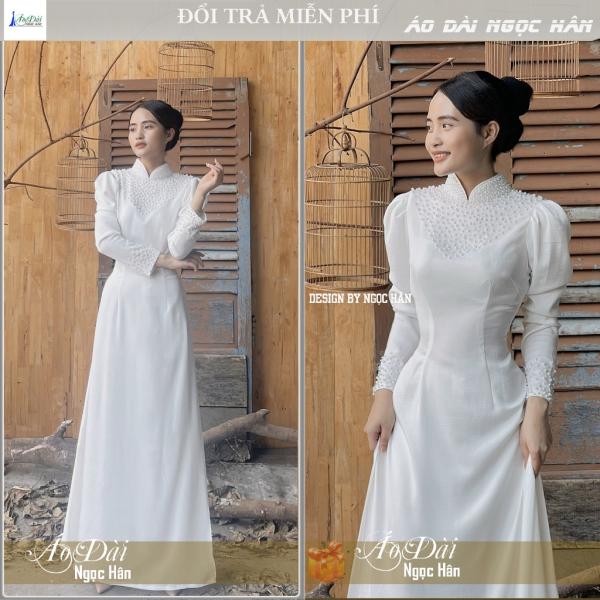 Áo Dài Cô Dâu Cưới Hỏi AD01