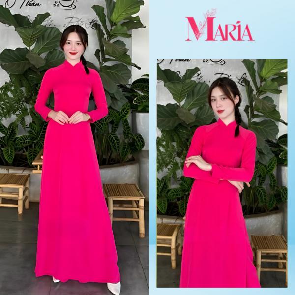 ÁO DÀI MÀU HỒNG SEN LỤA MỸ Cao Cấp TAY DÀI KÈM QUẦN LỤA SANG TRỌNG