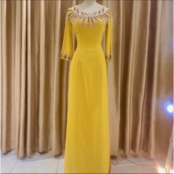 Áo Dài Mẹ Cô Dâu Bà Sui Trung Niên M01