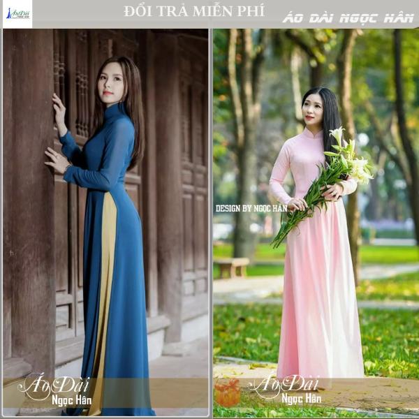 Áo Dài Nữ Truyền Thống 4 Tà Lụa Chifon A18