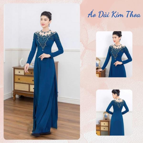 Áo Dài Trung Niên Bà Sui Mẹ Cô Dâu Hàng Cao Cấp M02